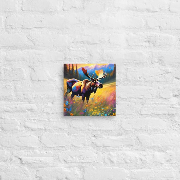 Moose Wall Art Print - Wild Beauty in Bloom - Image 2