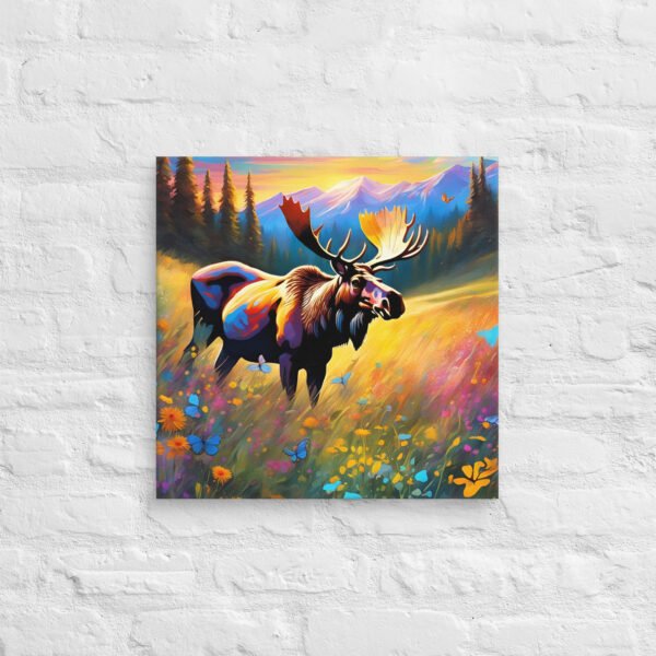 Moose Wall Art Print - Wild Beauty in Bloom - Image 4