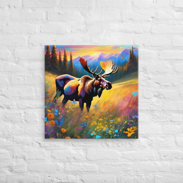 Moose Wall Art Print - Wild Beauty in Bloom - Image 6