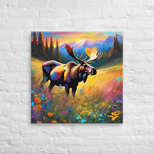 Moose Wall Art Print - Wild Beauty in Bloom - Image 8