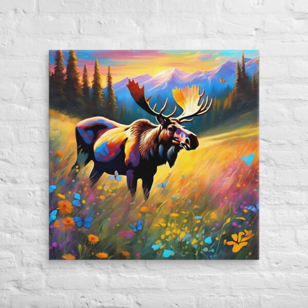 Moose Wall Art Print - Wild Beauty in Bloom - Image 10