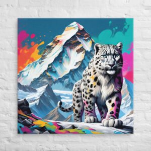 Snow Leopard Wall Art Print